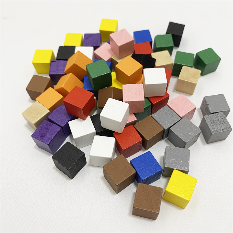 Dice Tower Wooden - 50Pcs/lots 10mm Colorful Wood Dice Cubes