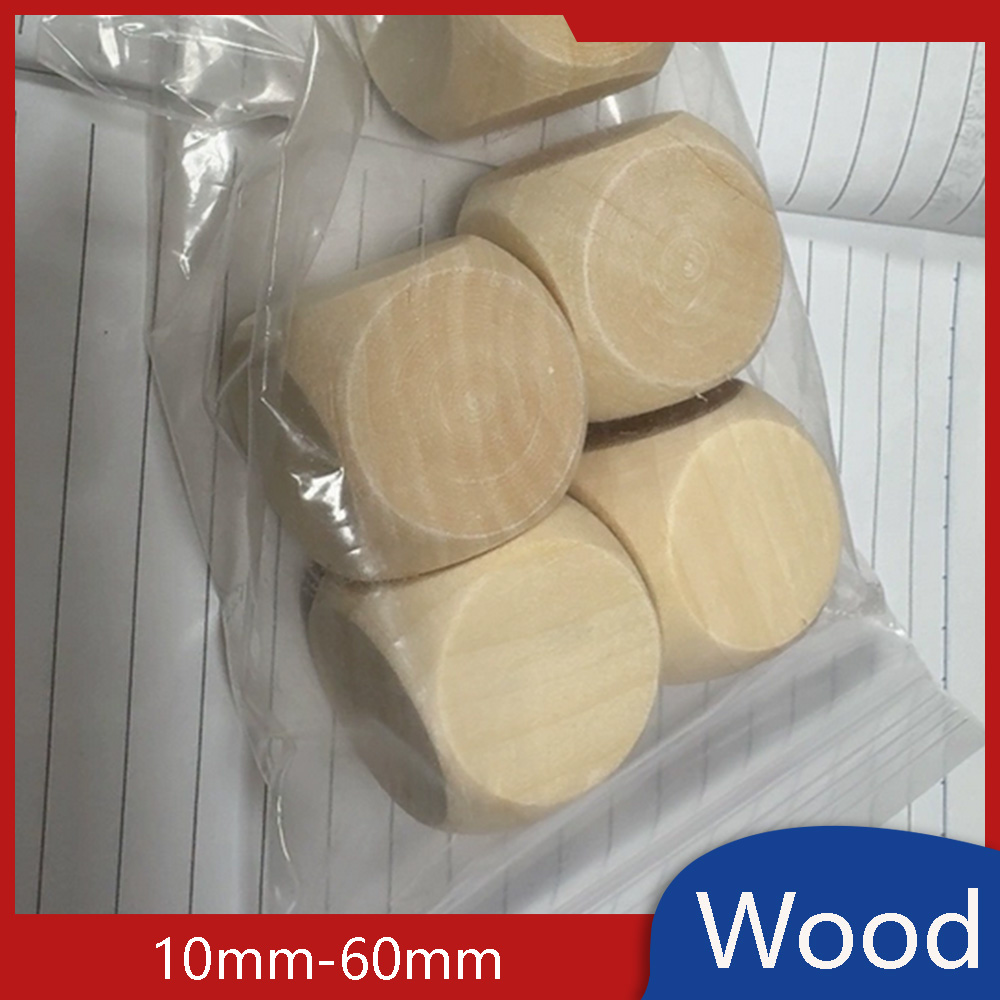 Dice Tower Wooden - Solid Wooden Dice Blank Unprinted Cube