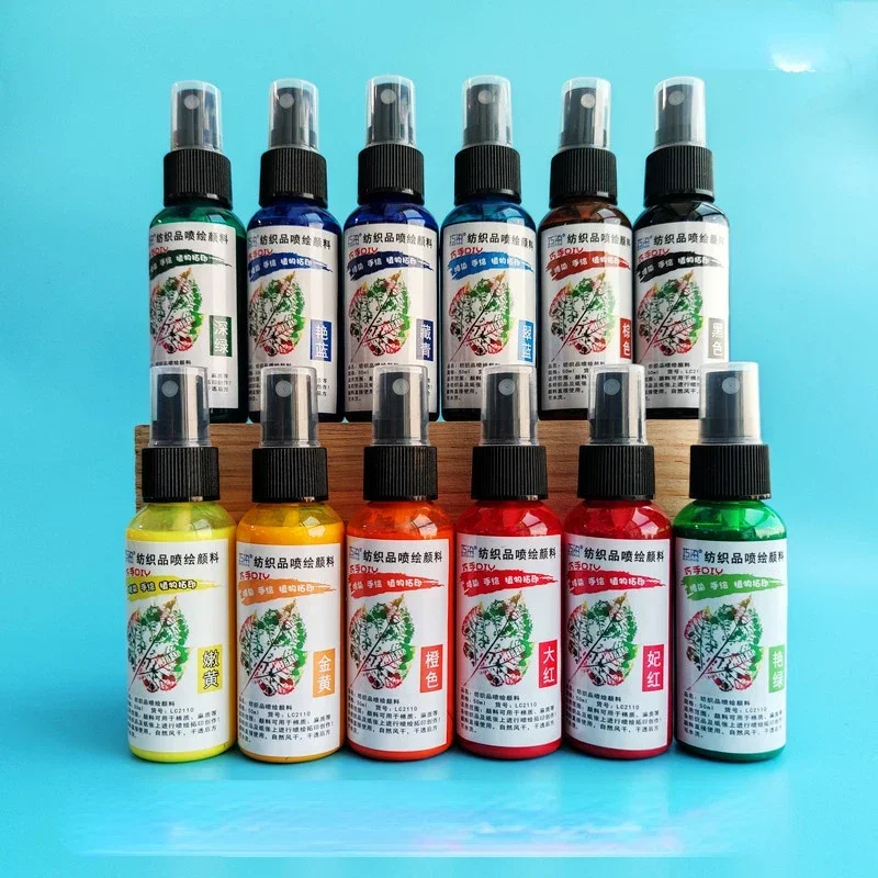 Miniature Painting Set - New 50ml/bottle 12colors Textile Spray Paint