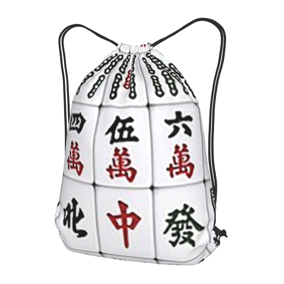 Mahjong Tile Pattern Backpacks - Tile Bag Drawstring recension och pris