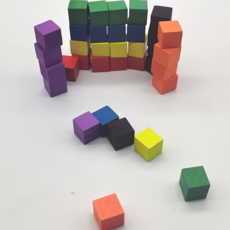 100Pcs/lots 10mm Wood Cubes Co - Dice Tower Wooden recension och pris