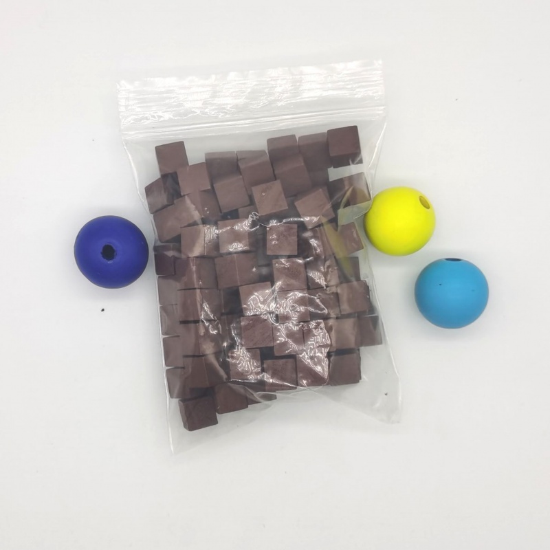 100Pcs/lots 10mm Wood Cubes Co - Dice Tower Wooden recension och pris