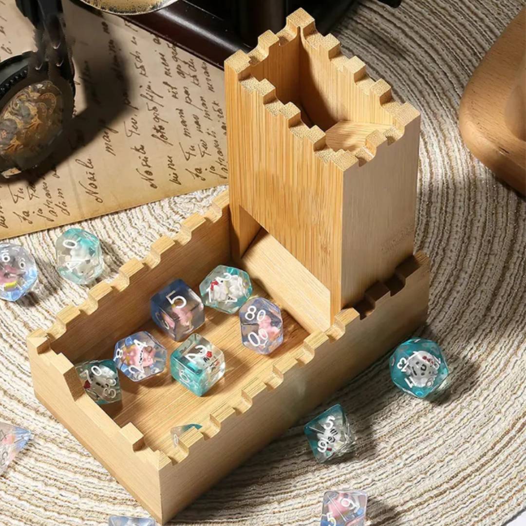 Wooden Dice Tower Folding Stor - Dice Tower Wooden recension och pris