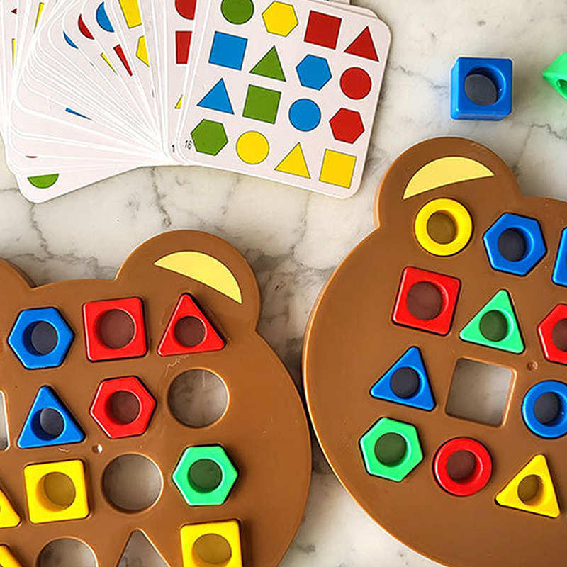 Children Puzzles Geometric Sha - Board Game Quick recension och pris