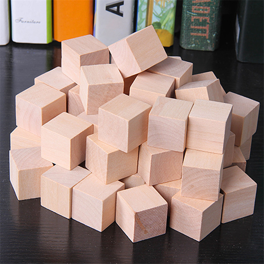 30Pcs/lot 2X2CM Wooden Colorfu - Dice Tower Wooden recension och pris