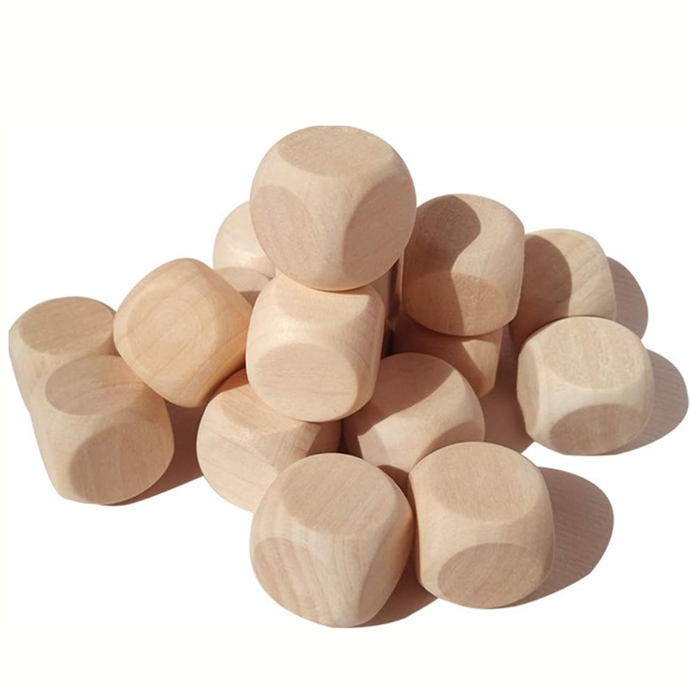 10 Pcs Blank Wooden Dice Unfin - Dice Tower Wooden recension och pris