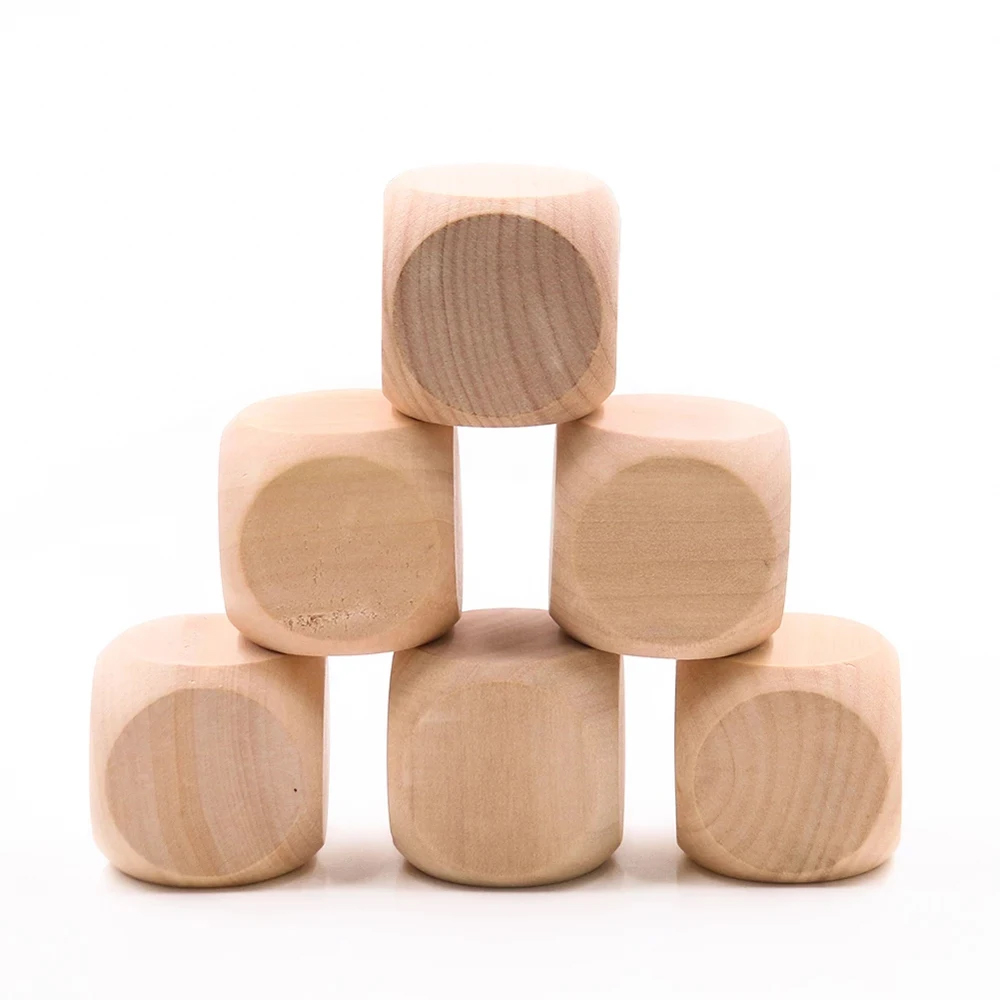 10 Pcs Blank Wooden Dice Unfin - Dice Tower Wooden recension och pris