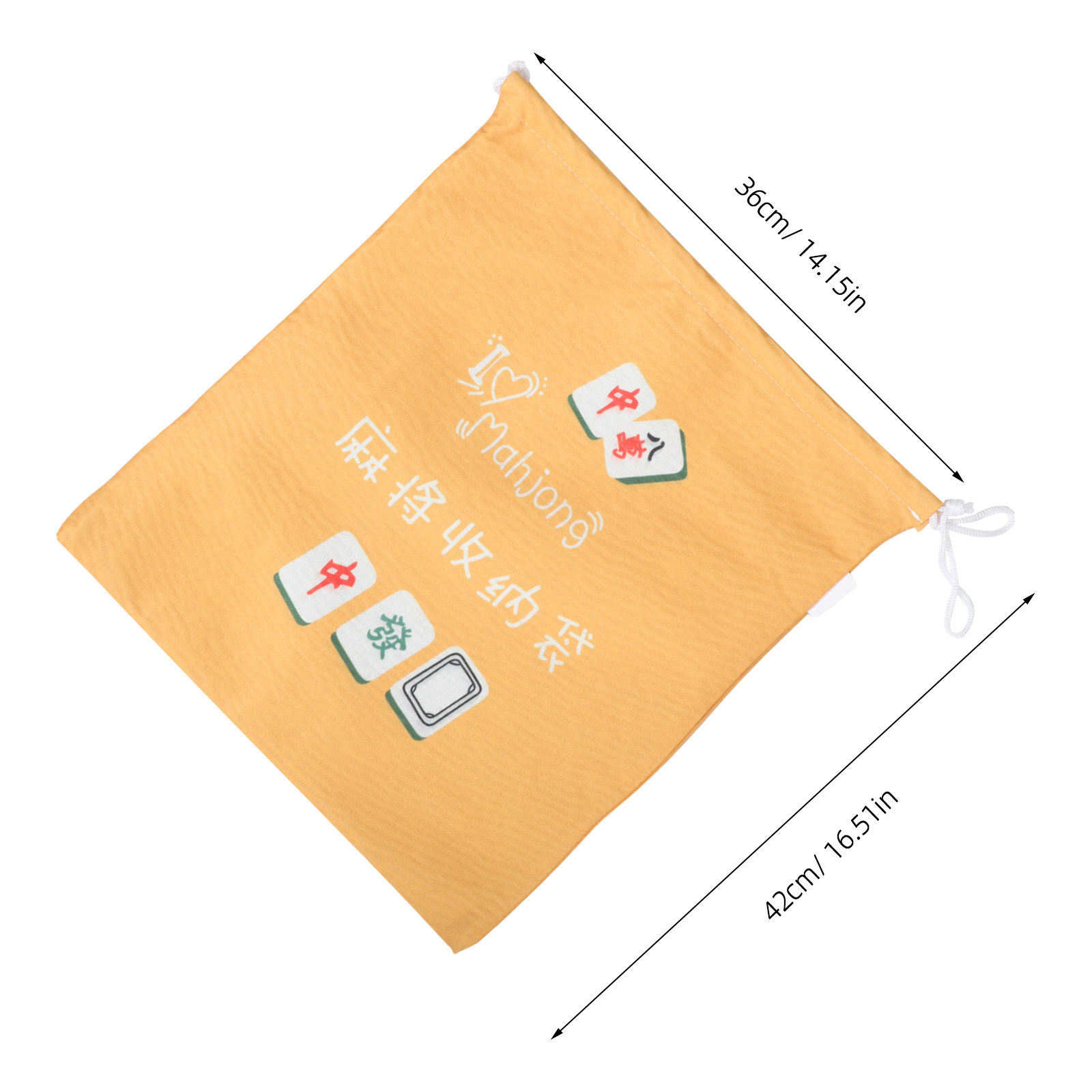 Stylish Mahjong Tile Bag Heavy - Tile Bag Drawstring recension och pris