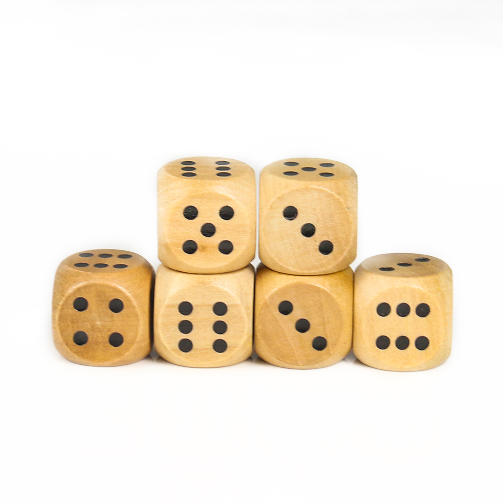 5PCS 20mm Wooden Dice Point D6 - Dice Tower Wooden recension och pris