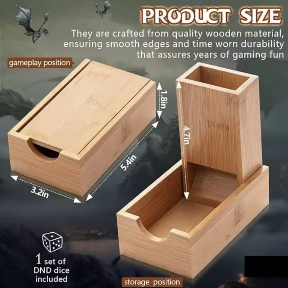 Foldable Dice Tower Dice Stora - Dice Tower Wooden recension och pris