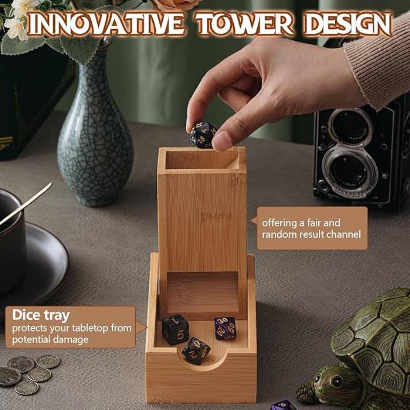 Foldable Dice Tower Dice Stora - Dice Tower Wooden recension och pris