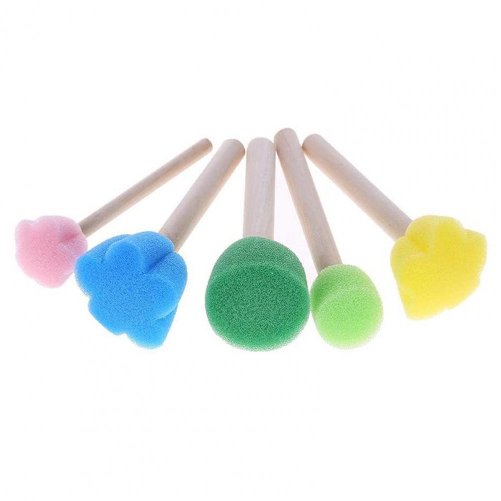 5Pcs/set Art Paint Sponge Stam - Miniature Painting Set recension och pris