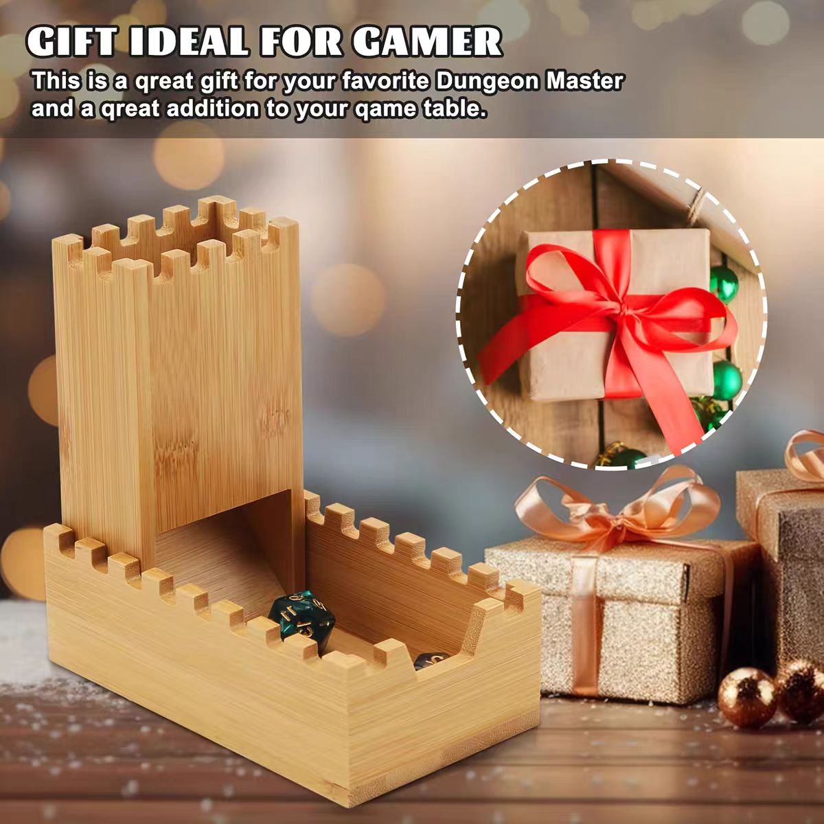Foldable Wooden Dice Tower Dic - Dice Tower Wooden recension och pris