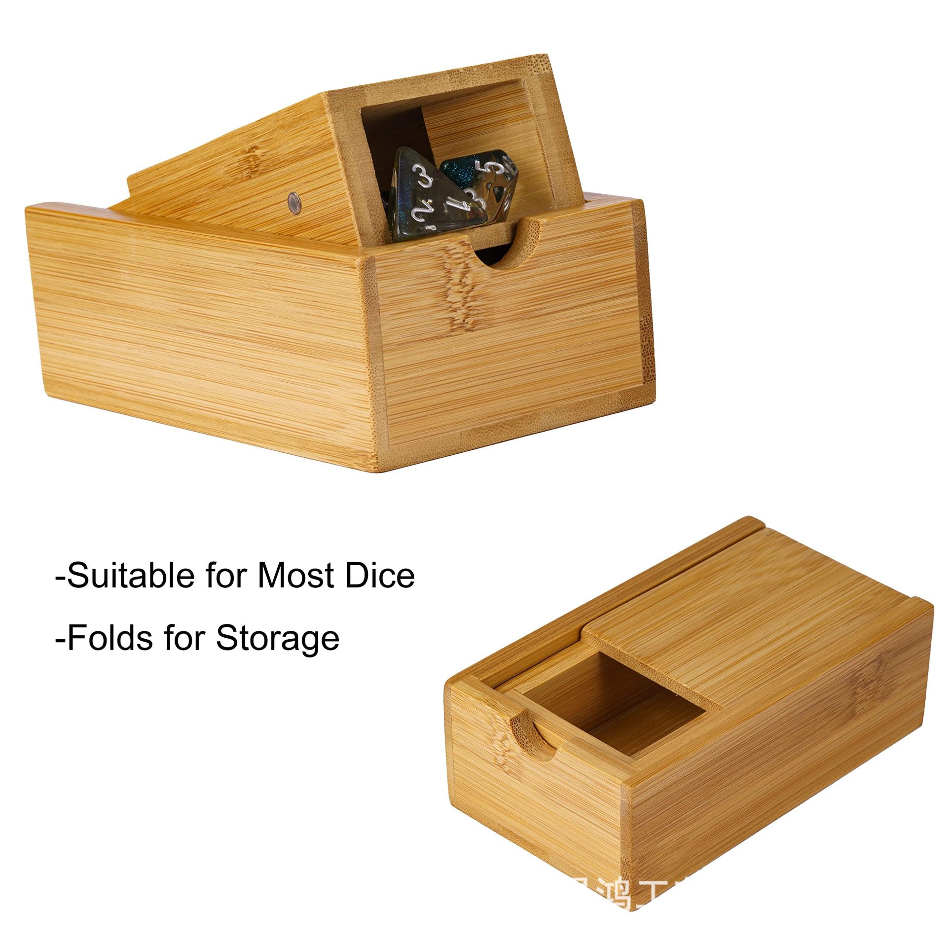 Foldable Wooden Dice Tower Dic - Dice Tower Wooden recension och pris