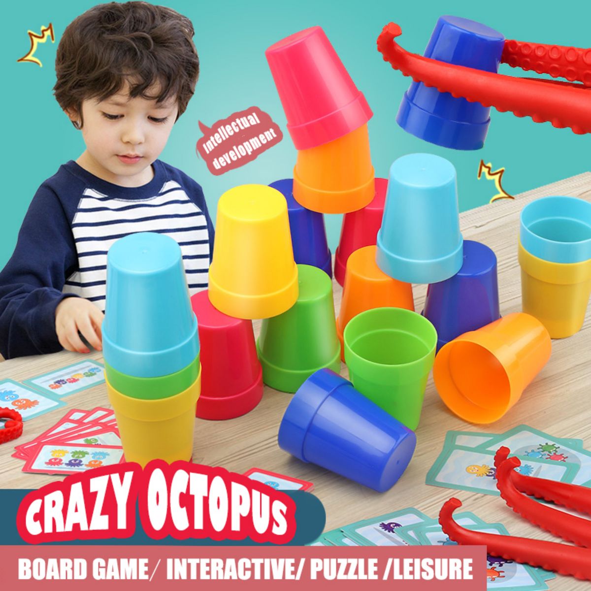 Crazy Octopus Parent-Child Int - Board Game Quick recension och pris