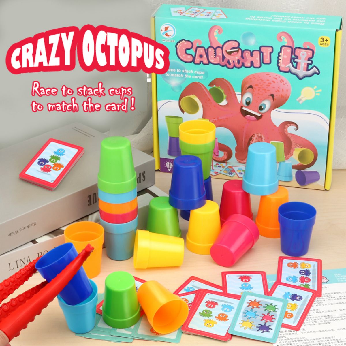 Crazy Octopus Parent-Child Int - Board Game Quick recension och pris