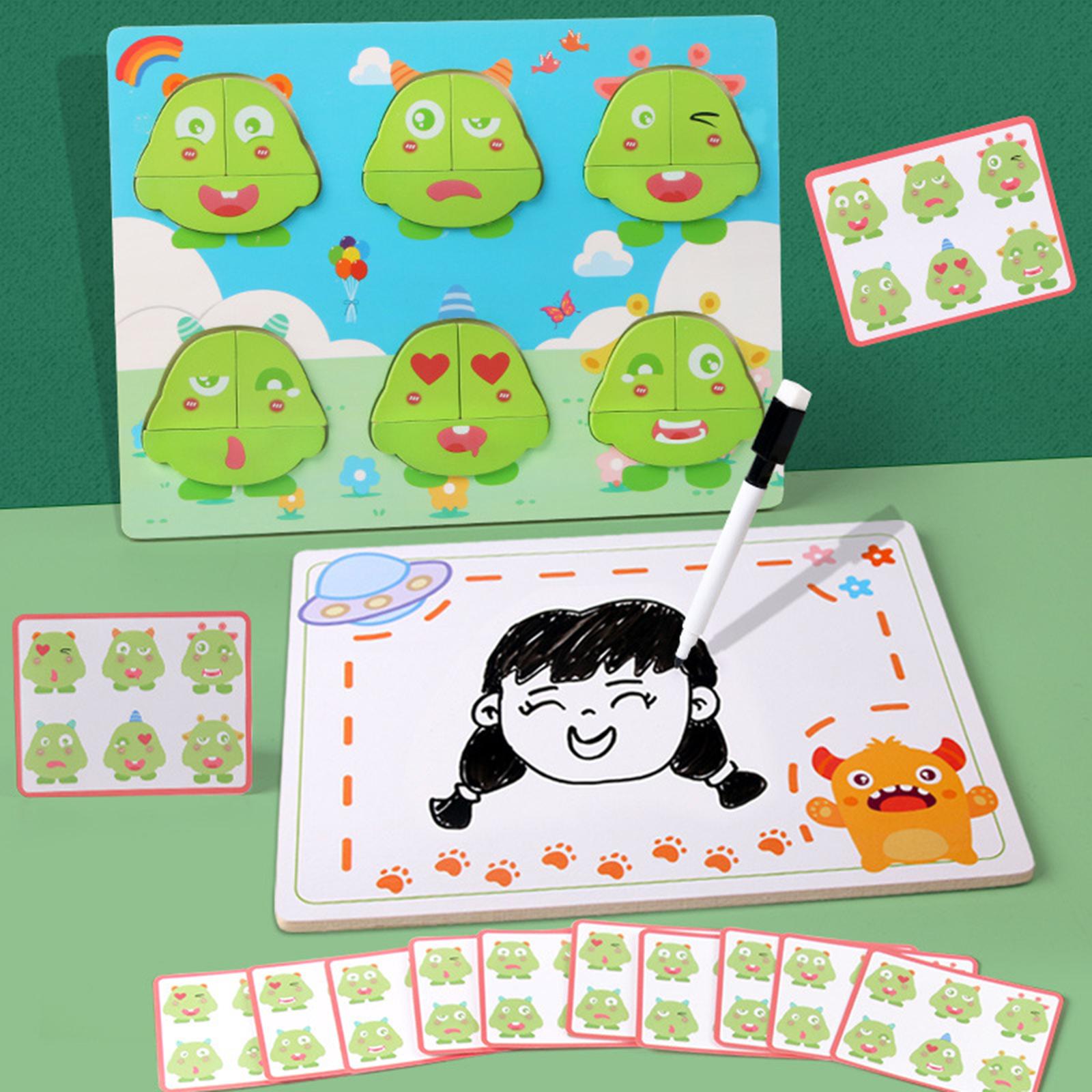 2 in 1 Wooden Toy Montessori T - Board Game Monster recension och pris
