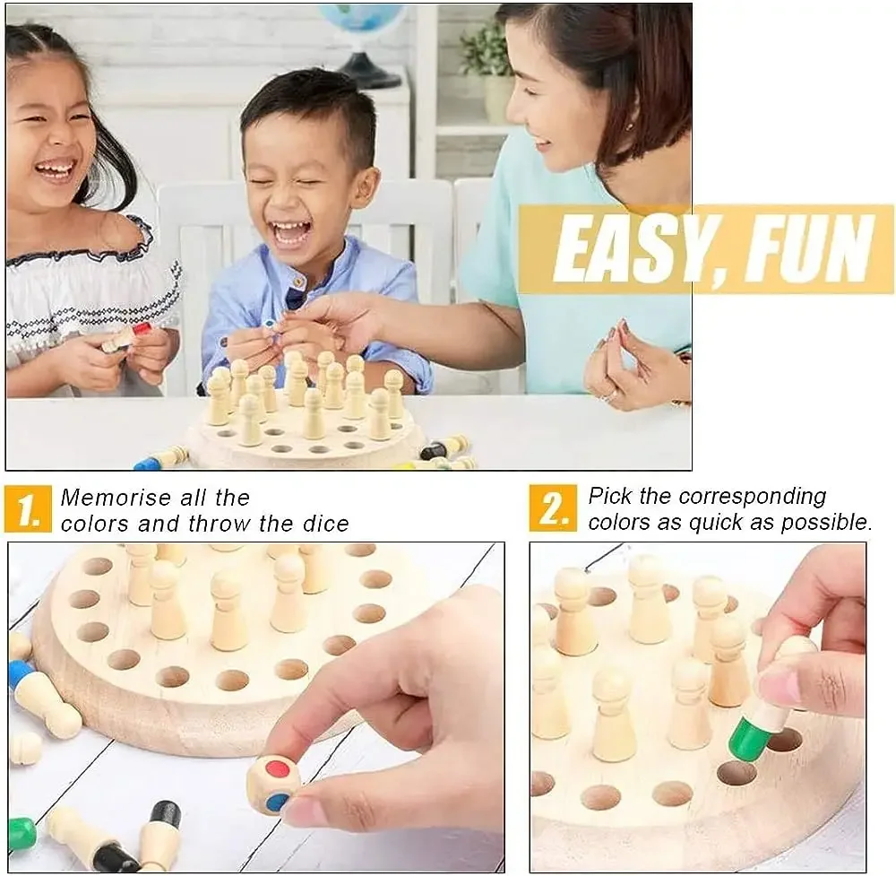 1PC Wooden Memory Match Stick  - Board Game Life recension och pris