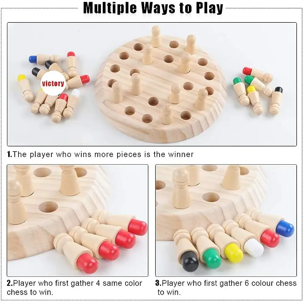 1PC Wooden Memory Match Stick  - Board Game Life recension och pris