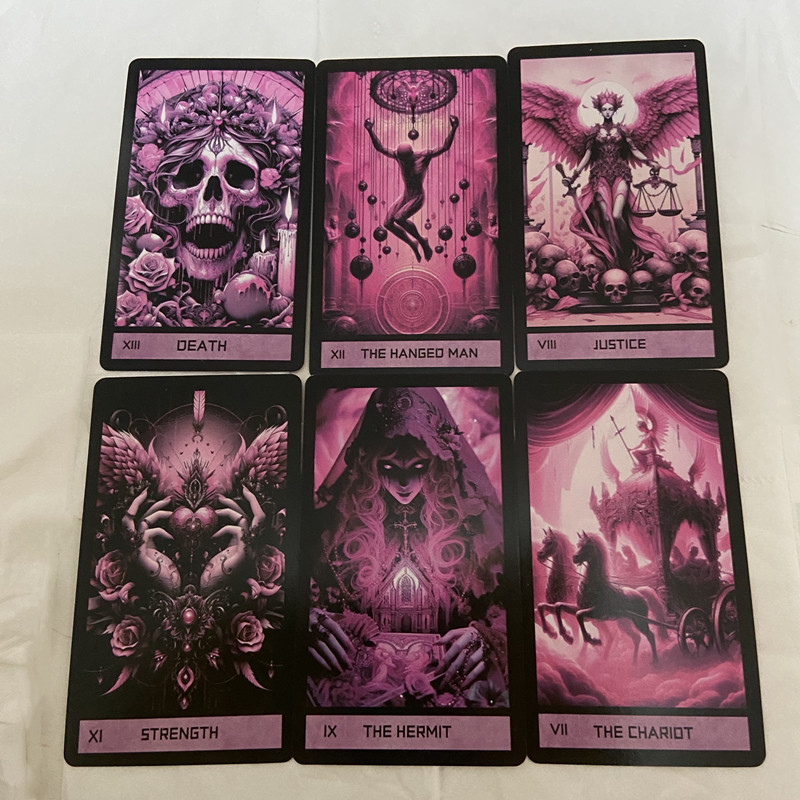 Pink Gothic Tarot Deck 78 Card - Board Game Life recension och pris