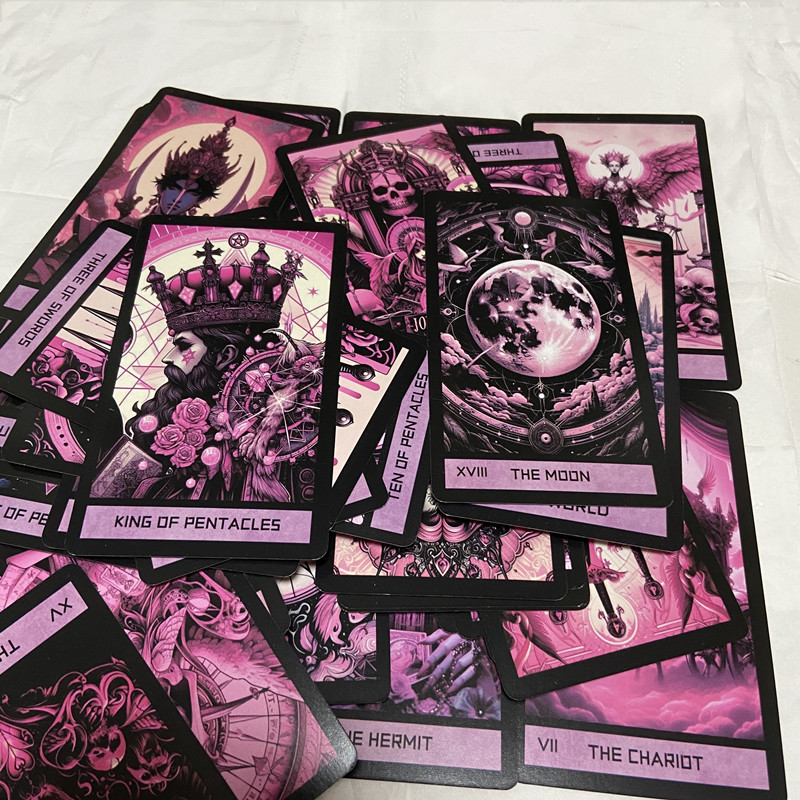 Pink Gothic Tarot Deck 78 Card - Board Game Life recension och pris