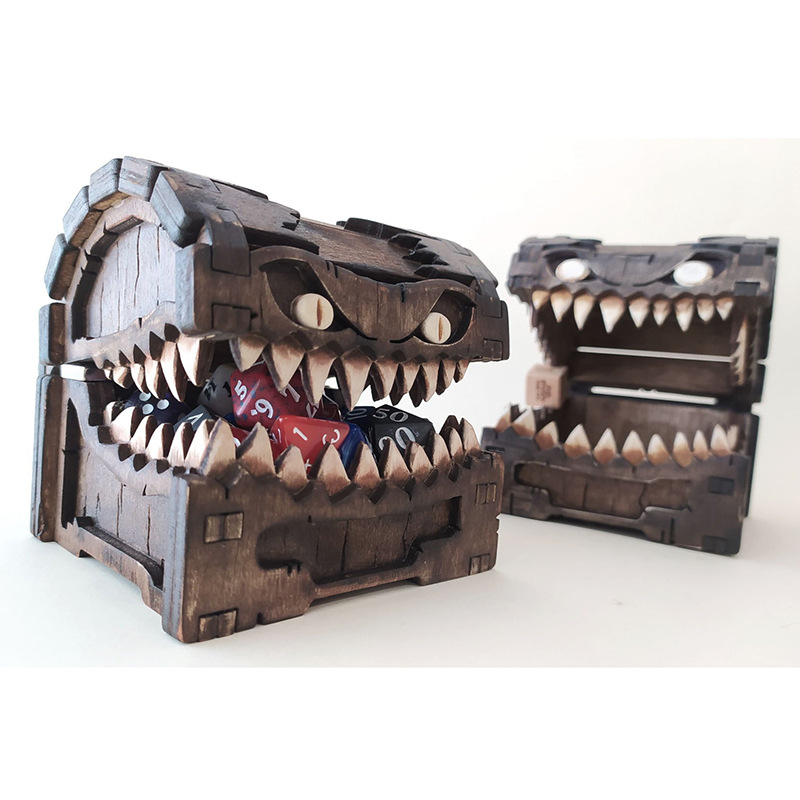 Mimic Chest for Dungeons and D - Dice Tower Wooden recension och pris
