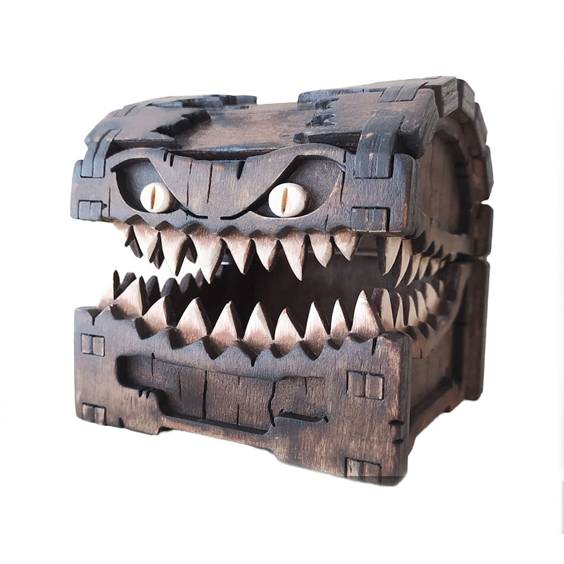 Mimic Chest for Dungeons and D - Dice Tower Wooden recension och pris