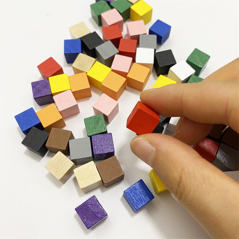 50Pcs/lots 10mm Colorful Wood  - Dice Tower Wooden recension och pris