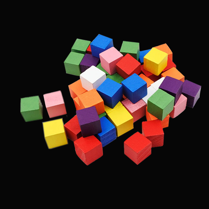100Pcs/lots 14colors 10mm Cube - Dice Tower Wooden recension och pris
