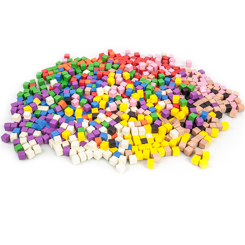 100Pcs/lots 14colors 10mm Cube - Dice Tower Wooden recension och pris