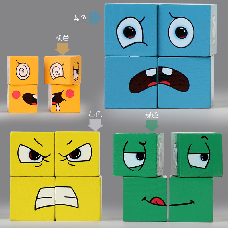 Kids Face Change Expression Pu - Dice Tower Wooden recension och pris