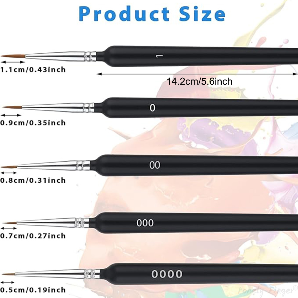 5/11Pcs Paint Brushes Set, Art - Miniature Painting Set recension och pris
