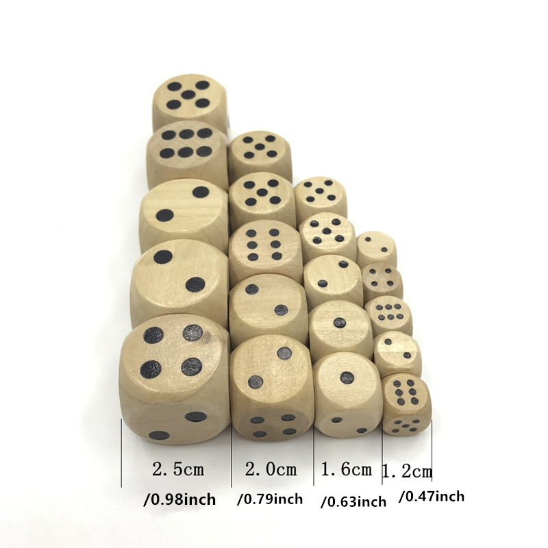 10 pcs pack games 12/16/20/25m - Dice Tower Wooden recension och pris
