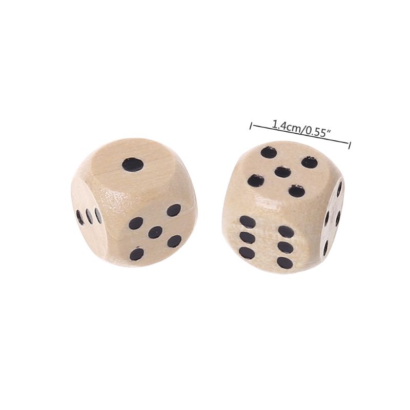 10Pcs Wooden 6 Sided D6 Faces  - Dice Tower Wooden recension och pris
