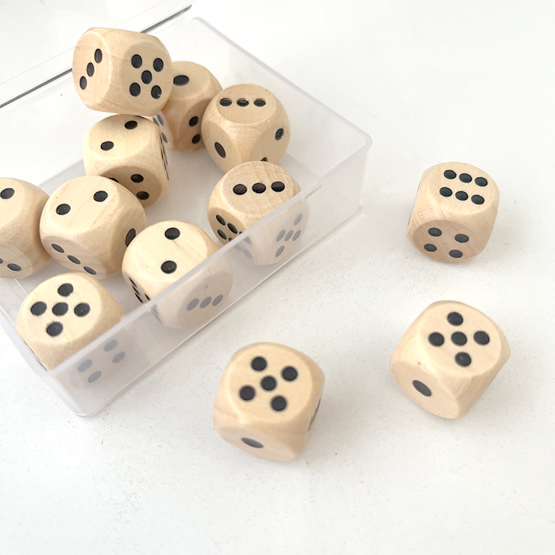 Wooden Dice 10pcs Round Corner - Dice Tower Wooden recension och pris