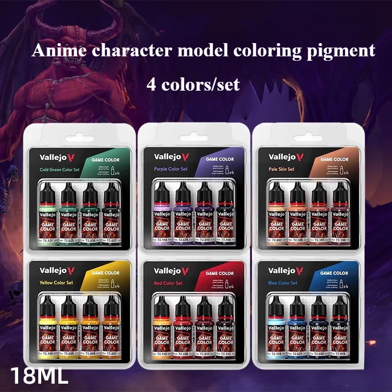 18m/ Bottle 4-color/set of Env - Miniature Painting Set recension och pris